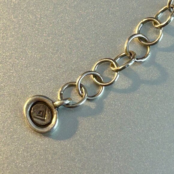 Silpada "Retire" Water's Edge bracelet with twisted chain and smooth barrel link - Picture 4 of 4